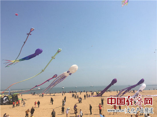风筝节现场 中国经济网记者魏金金/摄 风筝节现场 中国经济网记者魏金金/摄