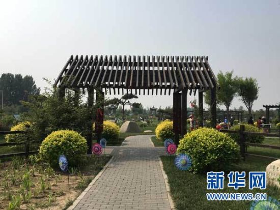 中国古老月季文化园内风景。新华网 王萍 摄 中国古老月季文化园内风景。新华网 王萍 摄