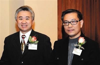 2011年michael ching在加拿大出席一场活动时的照片。