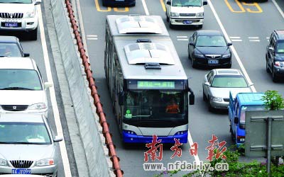 按照规划,广州,深圳,东莞等地要加快brt快速公交系统的建设.
