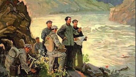 油画:《巧渡金沙江》 2012红博会之动漫传递活动抵达成都站