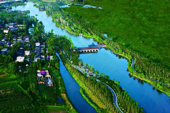戴河景观带全景 秦皇岛开发区:如诗如画展神奇