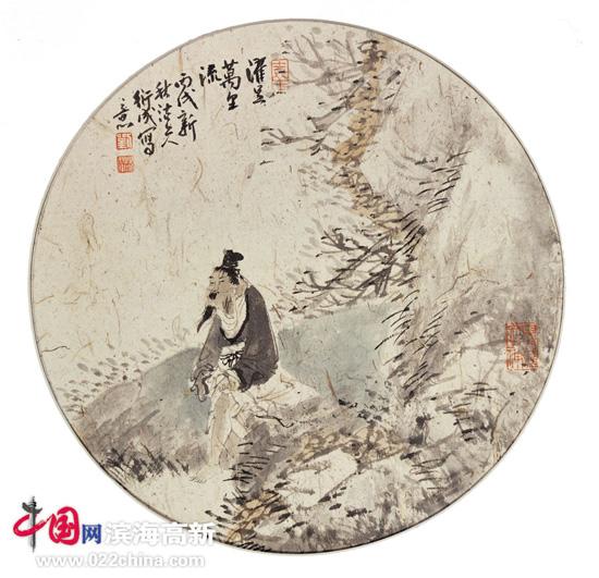 国画名家刘皓做客中国网·滨海高新访谈实录_