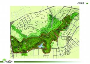 照母山森林公园总平面图