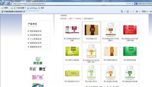 公司网站产品截图