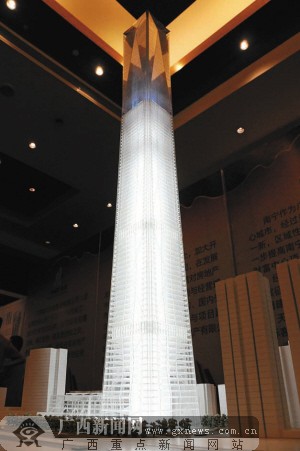广西南宁将建超450米高楼(组图)