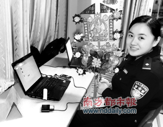 佛山公安微博不说官话 博主有靓女警花(图)