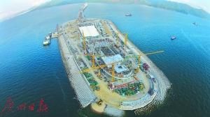 西人工岛隧道入口 港珠澳大桥40米深海底隧道:通风舒爽 电话畅通