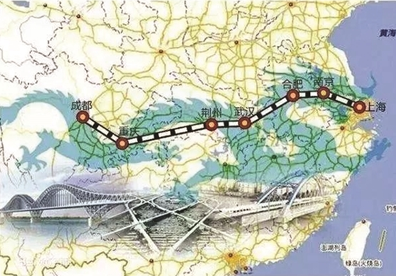 铁路图 沿江高铁规划启动 成都到南京7小时