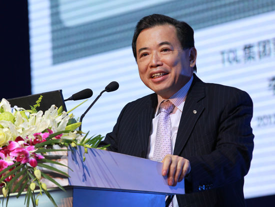 “2012(第十一届)中国企业领袖年会”于2012年12月7日-9日在北京举行。上图为TCL集团董事长、CEO李东生。(图片来源：新浪财经 梁斌 摄)