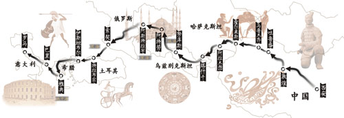 穿越八国从西安到罗马 丝绸之路复兴之旅启幕(图)