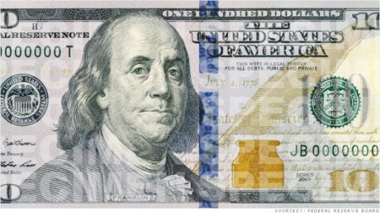 美国新版百元大钞将于周二进入流通|美联储|百