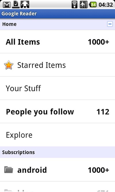 谷歌阅读器 Google Reader 1.1.8