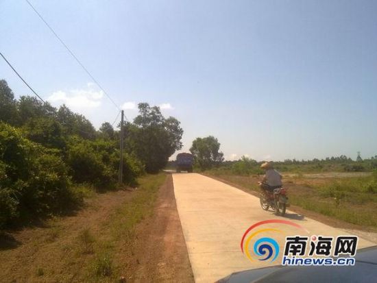 采访途中随处可见装载红砖的车辆