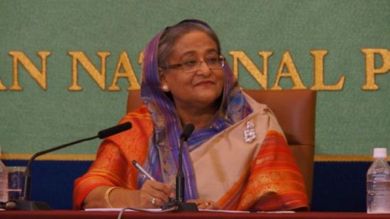 孟加拉国总理哈西娜的记者招待会