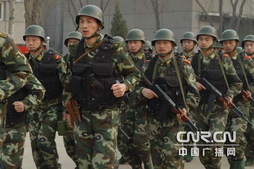 河北武警三支队数九严寒苦练精兵保安宁