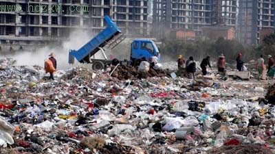 金山大垃圾场被突击清理