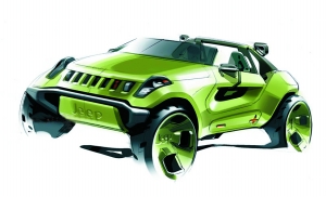 jeep renegade概念车 百公里油耗仅2.1升