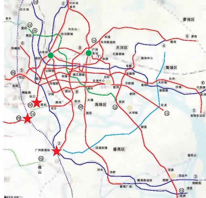 广州地铁新增15号线 罗冲围同德围通地铁