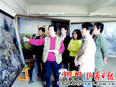 用色彩还原历史--山西大学美术学院热情创作太