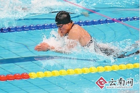 谢智打破100米蛙泳全国纪录 勇夺云南第一金