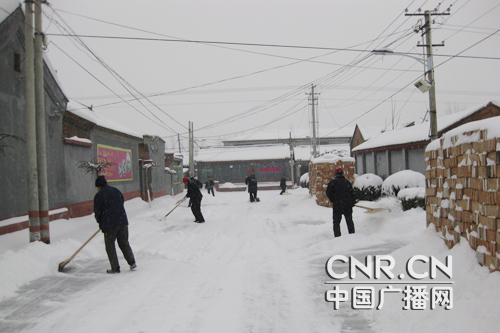 北京郊区积雪达30厘米刷新半个世纪以来记录
