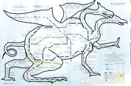 网友勾勒京沪地铁“秘密图”