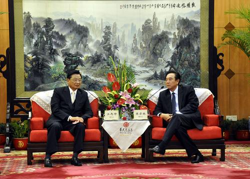 海协会会长陈云林在长沙会见海基会江丙坤(图)