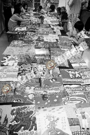 3万少儿艺术作品美化亚运城