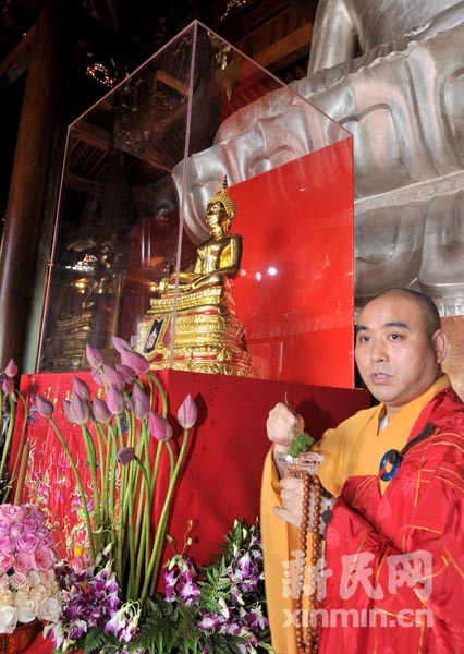 泰王国金身佛像捐赠仪式上海静安寺举行