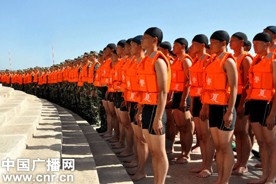 武警宁夏总队举行水上救援实战训练成果汇报