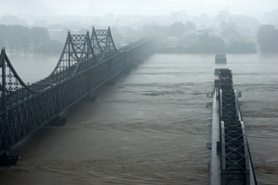 鸭绿江辽宁丹东段特大洪水致部分县市电力中断