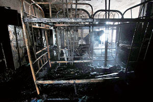 北京望京花家地群租房起火