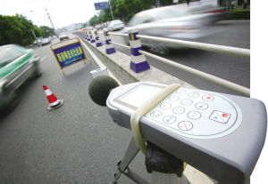 温州市区首次进行道路胎噪检测