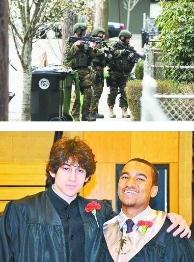 波士顿爆炸案19岁嫌犯落网 哥哥重伤死亡