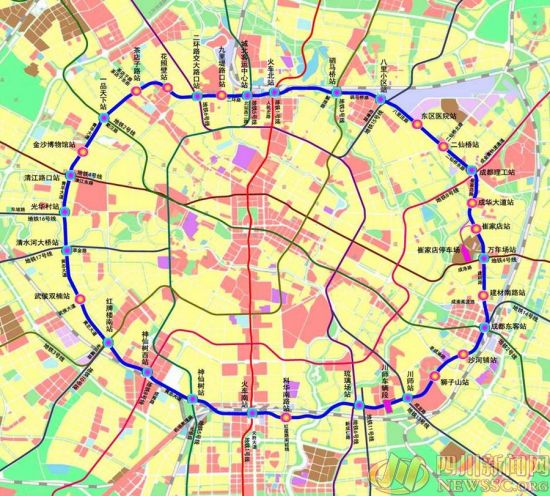 成都地铁7号线项目正式获批 2017年底将建成投运