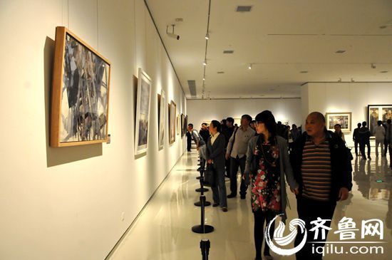 五一山东美术馆看"大片:张大千画展全国美展精品展