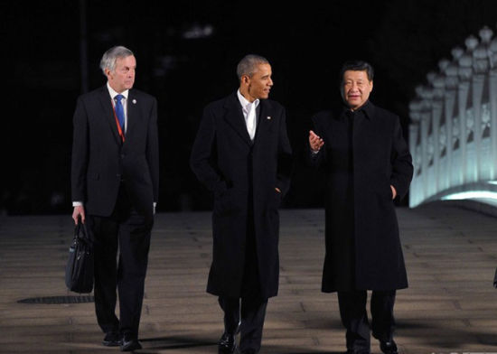 习近平同奥巴马在中南海开始正式会晤