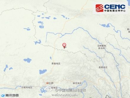 青海杂多县发生3.7级地震 震源深度8千米