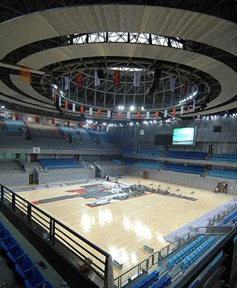 组图:北大体育馆竣工 将承担奥运会乒乓球赛事