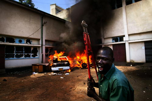 组图:肯尼亚内罗毕骚乱