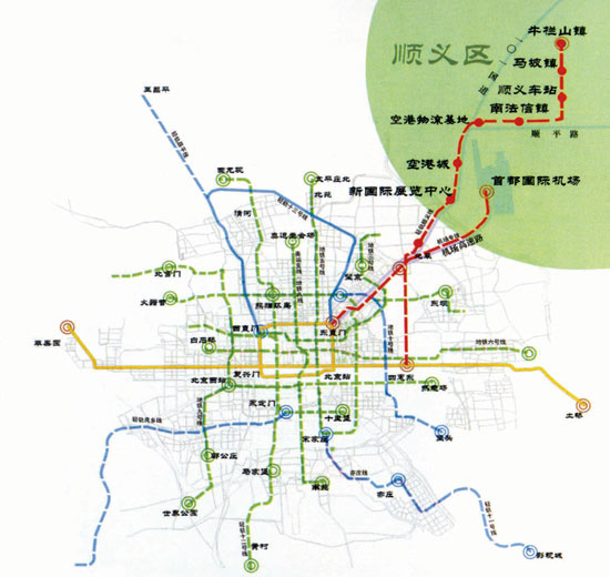 图文:北京市轨道交通线网图