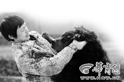 恶狗扑来抓住耳朵向后推(图)