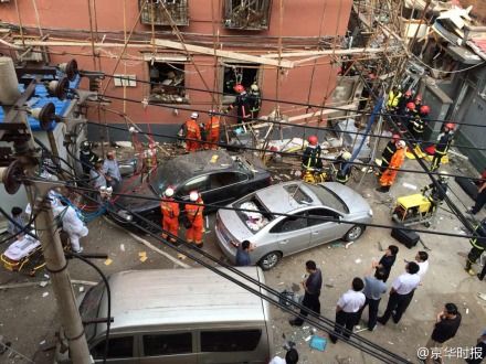北京一处居民楼爆炸8人被送医1人重伤(图)|居民