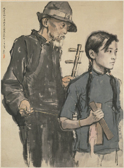著名画家蒋兆和作品首次在汉展出包括流民图珍贵手稿