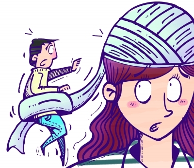 Ů���ﳵ;��ͬ�¶���������һ�Ѳ���ˤ���˲�