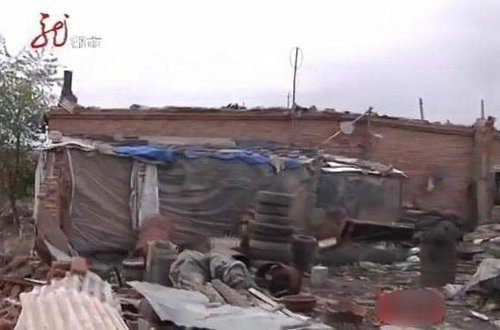 　　被拆毁的房屋（图片来自视频截图）。