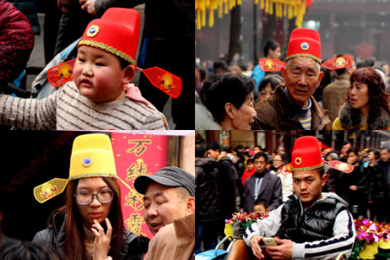 马上当状元 夫子庙花灯节变状元的海洋