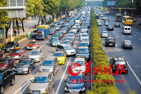 2013年度交通白皮书昨公布 广州道路晚高峰中