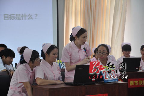 蓝山县卫生系统举办护理知识抢答赛(图)